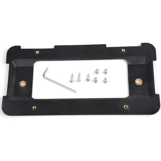 Rear License Plate Bracket Frame Holder with Screws & Wrench Compatible with BMW 1/2/3/4/5 Series X5 X6 328i 330i 535i 51187160607 51188238061 511882380615 68199/8238061 Black