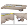 G-PLUS Left Driver Side Sun Visor Beige w/Vanity Light Compatible with Toyota Highlander 2008-2013 743200E050E0, 743200E051E0, 7432048180E1