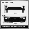 G-PLUS Front Rear Bumper Cover Guard Skid Lip Kit Compatible with Rover Defender 90 110 130 2020 2021 2022 2023 2024, Black