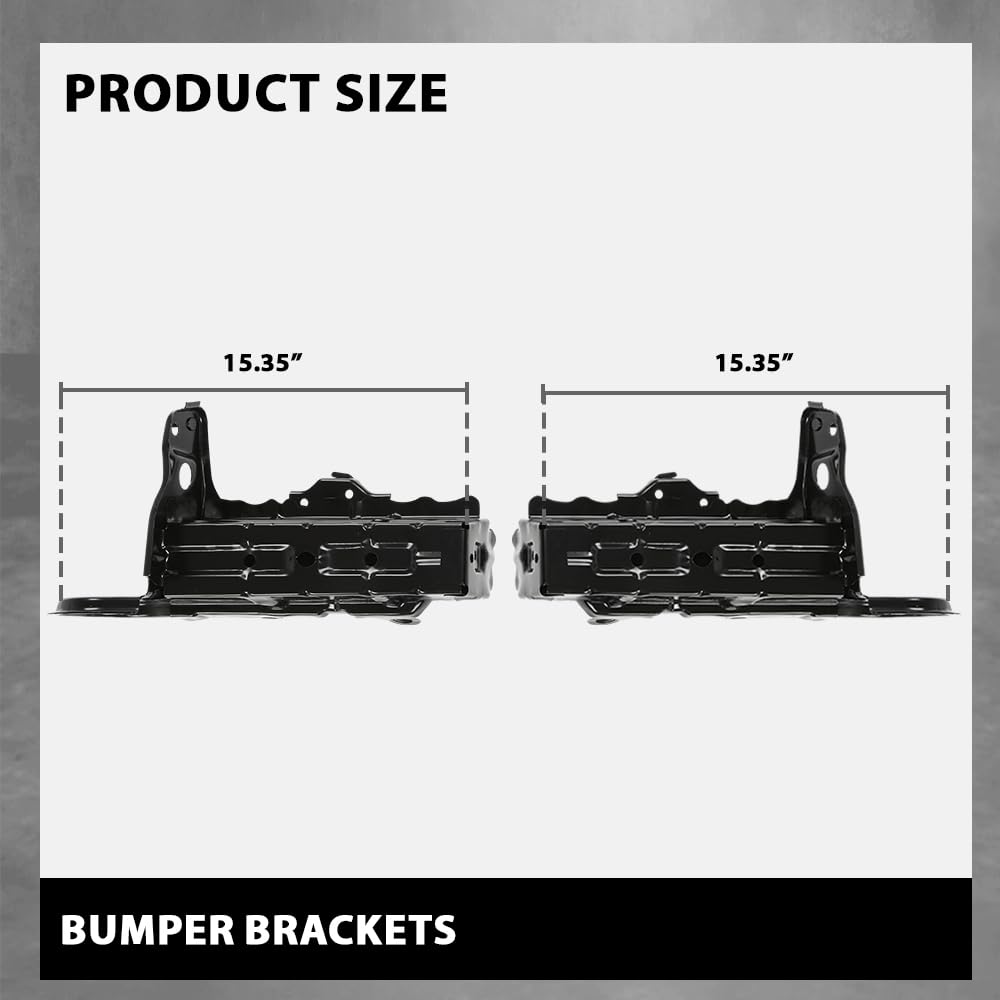 G-PLUS Front Left and Right Bumper Support Bracket Set Compatible with Toyota Camry 2018-2021 52103-33010