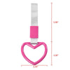 G-PLUS JDM Tsurikawa Ring Heart Subway Train Bus Car Handle Hand Straps Drift Charm,Rear Bumper Warning Ring (Pink)