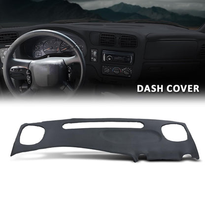 G-PLUS TPE Dashboard Dash Cover Compatible with Chevy S10 Blazer GMC S15 Jimmy Pickup 1999 2000 2001 2002 Dash Board Cover Dark Gray