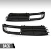 G-PLUS Front Bumper Fog Light Cover Grille Left & Right Compatible with Audi A8 D3 2008 2009 2010, Fit Audi A8 Quattro D3 2008-2010 4E0807680B, 4E0807679B Glossy Black