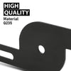G-PLUS LED Light Mounting Brackets Compatible with A-Pillar Truck SUV Hood Hinge or A-Pillar Mount LED Pod Light ATV & UTV Light Pod Black 2PCS