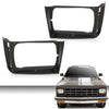 G-PLUS Headlight Door Set with Corner Light Hole Compatible with Chevy S10 Base 1982-1990/Fit GMC S15 Base Jimmy Sierra Grande 1982-1990 15653682 15653681 GM2513127 GM2512127