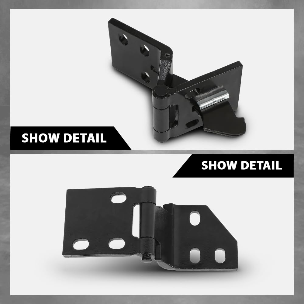 G-PLUS Door Hinge Set Compatible with Chevy & GMC Pickup 1967-1972,Fit Blazer & Jimmy 1969-1972,Fit Suburban 1967-1972 (Front Door only)