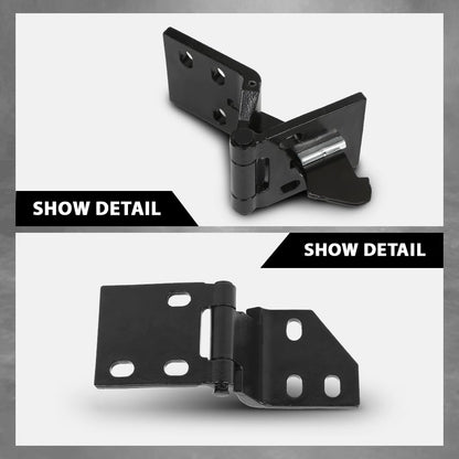 G-PLUS Door Hinge Set Compatible with Chevy & GMC Pickup 1967-1972,Fit Blazer & Jimmy 1969-1972,Fit Suburban 1967-1972 (Front Door only)