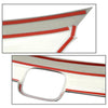 G-PLUS Front Lip Bumper Upper Grille Molding Trim + Eyelid Cover Compatible With Honda Accord 10th Gen Sedan 2018-2019 (Only Works With Regular Grill, Not For Optional Sport Style)