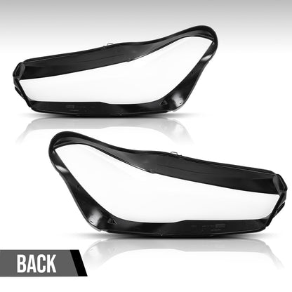 G-PLUS Headlight Lens Cover Compatible with BMW X5 X6 G05 G06 2018-2022 Left & Right Pair Front Headlamp Lens Cover Clear