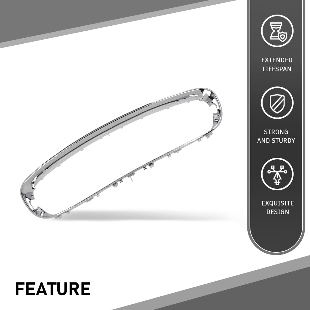 G-PLUS Front Bumper Grille Surround Molding Compatible with Jaguar F-Type 2014 2015 2016 2017 T2R5053, T2R3563