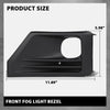 G-PLUS Bumper Fog Lights Lamps Bezels Cover Pair Compatible with Toyota RAV4 Adventure 2019-2022,Fit Toyota RAV4 TRD Off-Road 2020-2023 521280R170, 521270R170, TO1038226, TO1039226 Black