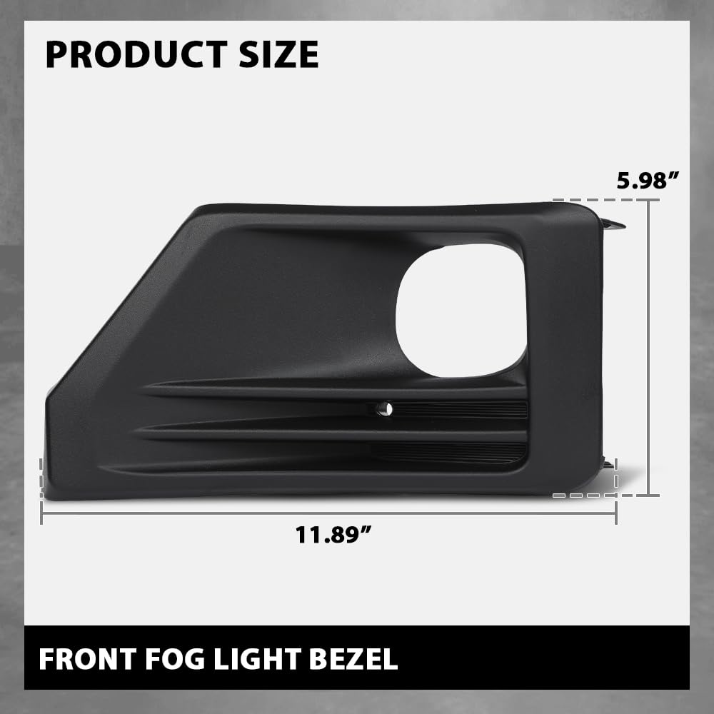G-PLUS Bumper Fog Lights Lamps Bezels Cover Pair Compatible with Toyota RAV4 Adventure 2019-2022,Fit Toyota RAV4 TRD Off-Road 2020-2023 521280R170, 521270R170, TO1038226, TO1039226 Black