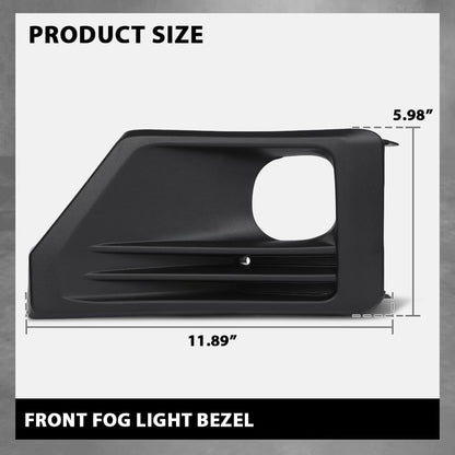 G-PLUS Bumper Fog Lights Lamps Bezels Cover Pair Compatible with Toyota RAV4 Adventure 2019-2022,Fit Toyota RAV4 TRD Off-Road 2020-2023 521280R170, 521270R170, TO1038226, TO1039226 Black