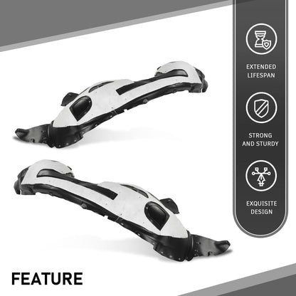 G-PLUS Front Right Fender Liner Inner Splash Shield, Compatible with Ford Explorer Police Interceptor Utility Base Sport Utility 4-Door 2016-2019, Passenger Side, FB5Z16102E, FO1249178