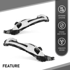 G-PLUS Fender Liner 2PCS Front Passenger Side Black Product Specifications