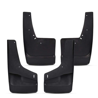 G-PLUS 4PCS Set Front Rear Molded Wheel Mudguard Compatible with 1999-2007 Silverado/Sierra 1500.2007-2014 Sierra 2500/3500 Mud Flaps Mud Guards Splash Kit