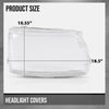 G-PLUS Headlight Lens Cover Compatible with Land Rover Discovery 4 LR4 2014-2016 Left & Right Pair Front Headlamp Lens Cover Clear
