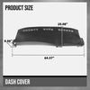 G-PLUS TPE Dash Cover Skin Cap Overlay Compatible with Chevy Avalanche/Suburban/Tahoe 2000-2006 Chevy Silverado/GMC Sierra 1999-2007 GMC Yukon/XL 2000-2006 Black