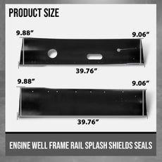 G-PLUS Frame Rail Splash Shields for Dodge Trucks D Series 2WD 1972-1981 Side View