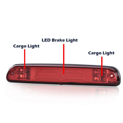 G-PLUS LED Third Type X High Mount Brake Stop Light Compatible with 1993-2011 Ranger 1999-2016 F250 F350 F450 F550 Super Duty 1995-2003 Mazda B2300 B2500 B3000 B4000 CC3Z13A613B
