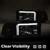 G-PLUS LED Headlights Assembly Fit Dodge Ram 1500 1994-2001,Fit Dodge Ram 2500 3500 1994-2002(Not for Ram Sport) Headlamps w/o Bulbs Smoky Lens Chrome Housing Amber Reflector Left & Right