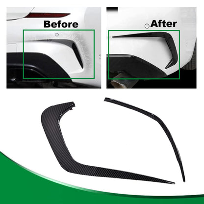 G-PLUS Rear Bumper Spoiler Air Vent Trim Cover Replacement for 2019-2021Bmw 3 Series G20 (Carbon Black)