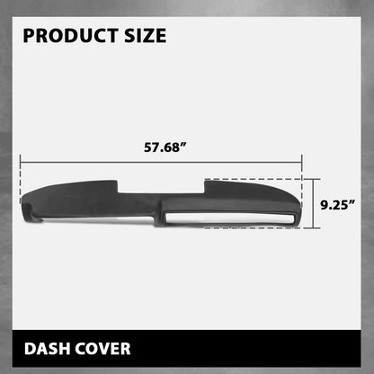 G-PLUS TPE Dashboard Dash Cover Compatible with Dodge Plymouth Belvedere Charger Coronet GTX Road Runner Satellite 1971-1974 Black