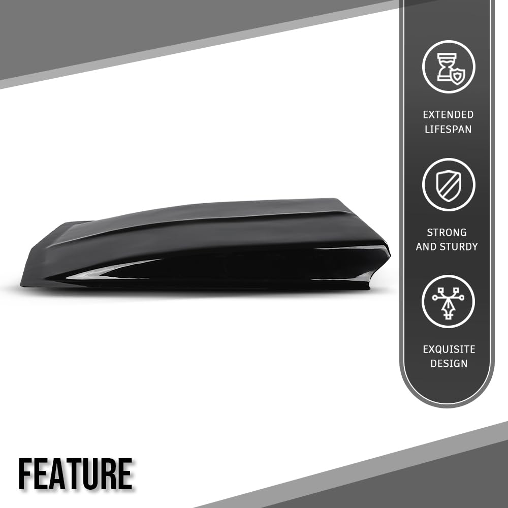 G-PLUS Cowl Induction Hood Scoop - 38" L x 4 ½" H x 27" W- Black ABS