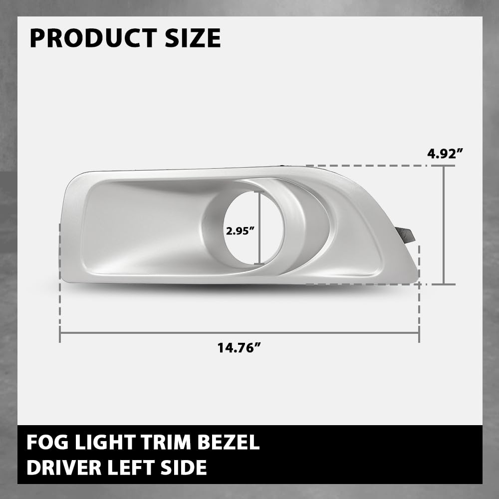 G-PLUS Fog Light Trim Bezel Front Driver Side Compatible with Subaru Outback 2010-2012 57731AJ43A, SU1038101