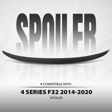 G-PLUS Rear Trunk Spoiler Wing for BMW 4 Series F32 Coupe 2014-2020 Gloss Black Product Details