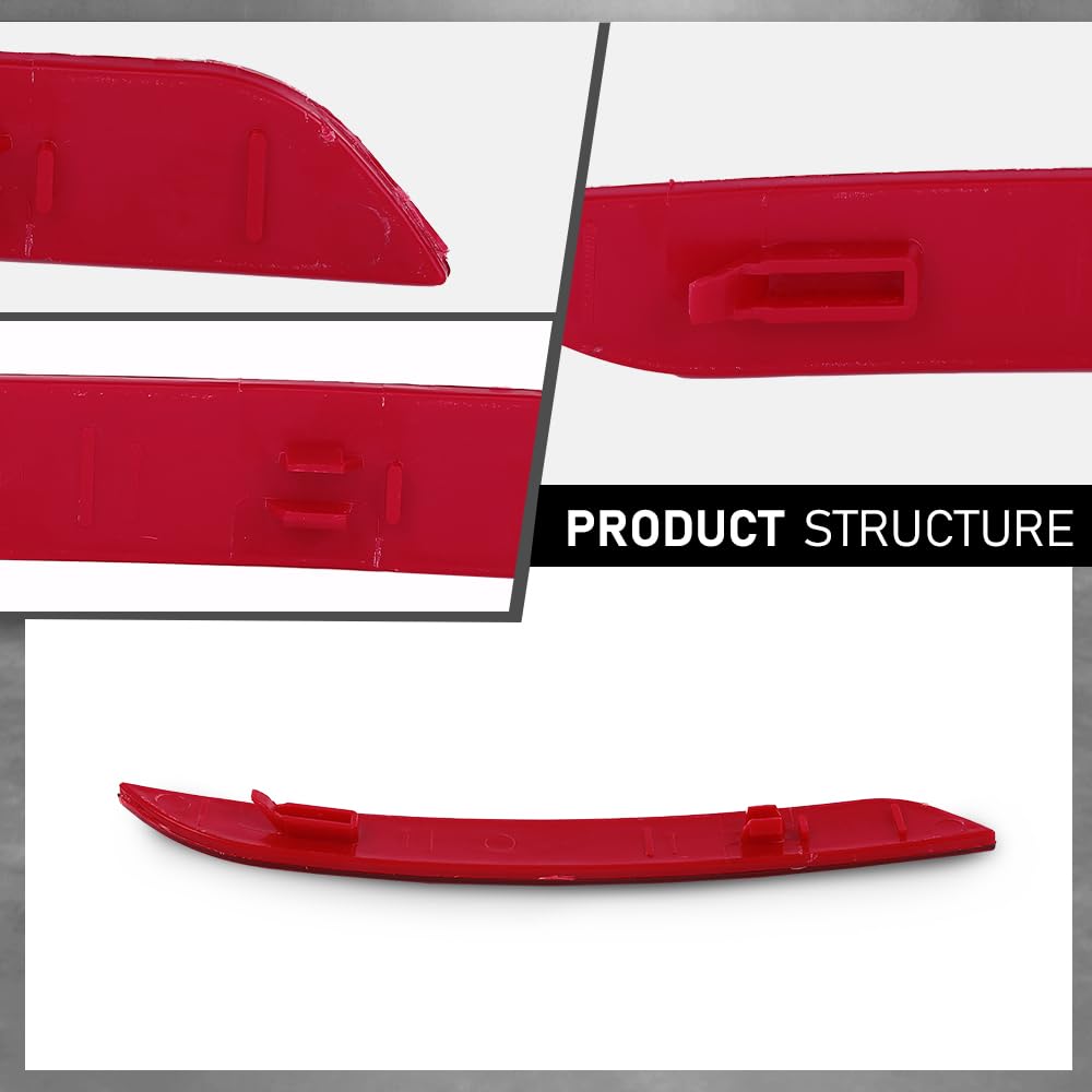 G-PLUS Rear Right Bumper Reflector, Compatible with BMW 320i 328i 328d 335i 428i 430i Base 2012-2017, Passenger Side, 63147382234, BM1185100