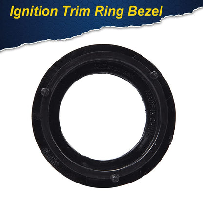 G-PLUS Ignition Trim Ring Bezel Compatible with 2019 2020 2021 Ford Ranger XL/XLT Cab Pickup (Black)