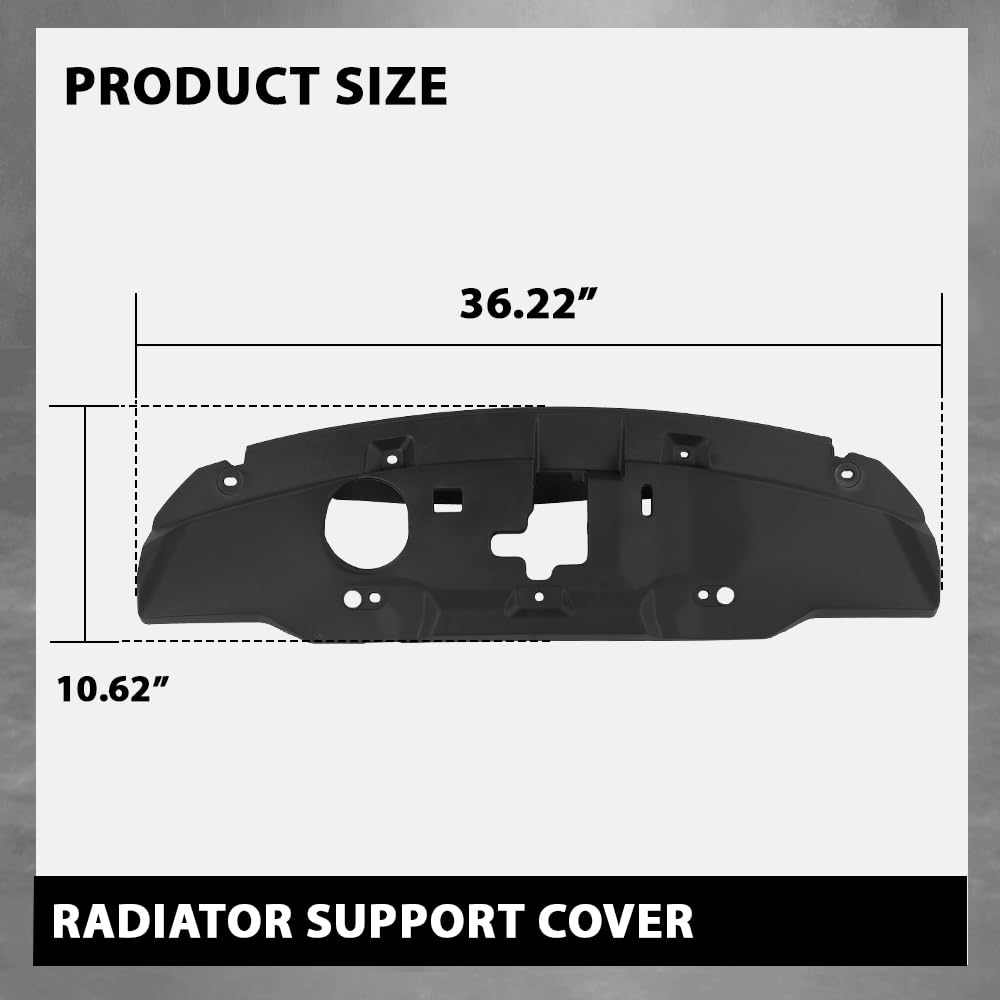 G-PLUS Radiator Support Cover Upper Compatible with Honda CRV 2010-2011 Black 71141SWA000, HO1224105