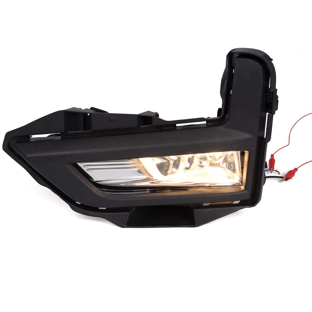G-PLUS Front Bumper Fog Lights Set W/Bracket Compatible with 2017-2018 Nissan Rogue S SL SV Clear Lens Driving Fog Lamps A Pair W/Bezel