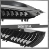G-PLUS Rear D-Pillar Molding Trim Panels Compatible with Chevy Tahoe GMC Yukon 2000-2006 15764012, 15765114 Black
