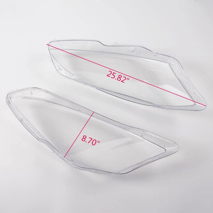 G-PLUS Headlight Headlamp Lense Clear Lens Cover Replacement For 2006-2013 Mercedes Benz S-Class W221 130 1Pair