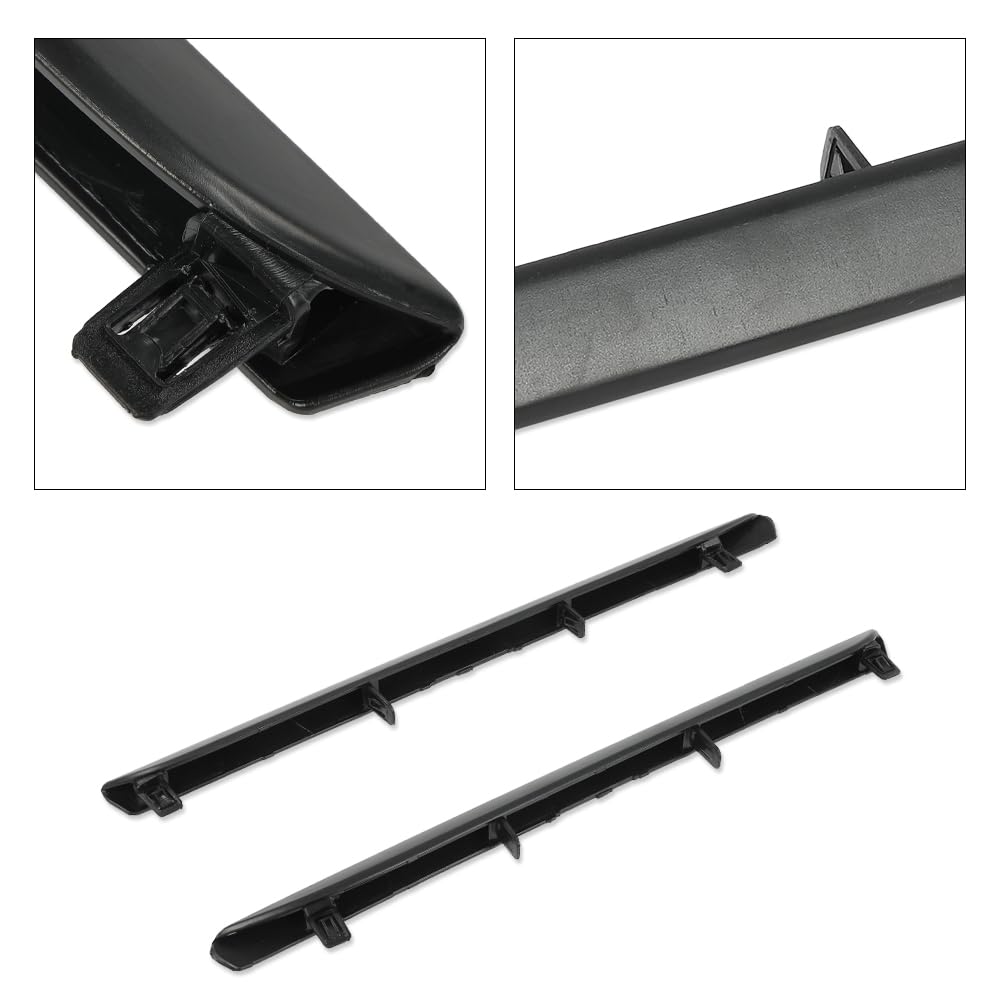 G-PLUS Left & Right Rear Bumper Lower Trim Molding Compatible with Toyota Camry SE XSE 2018 2019 2020 2021 5272306010, 5272406010 Black Bumper Molding Trim Lower 2PCS