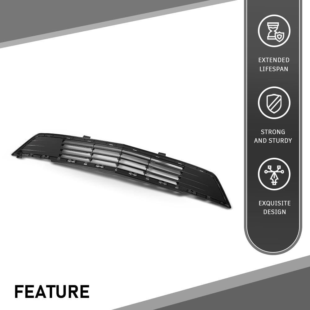 G-PLUS Bumper Grille Front Compatible with Cadillac XT5 2017-2019 GM1036175, 23470666, 84107965 Black