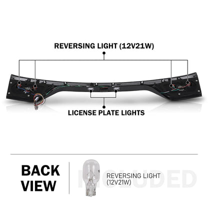 G-PLUS Liftgate Taillight Lamps w/Camera Hole Compatible with Dodge Durango 2014-2022 68453659AB 68453659AA 68155950AJ 68155950AI