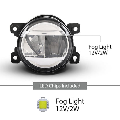 G-PLUS LED Front Bumper Driving Fog Lights w/Bezels+Harness Compatible with Honda Odyssey 2021 2022 2023 33950TEYY01, 33900TEYY01, HO2592144, HO2593144, 19-6225-00, 19-6226-00 Black