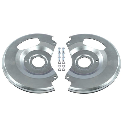 G-PLUS New Disc Brake Dust Shields,Backing Plates Compatible with Chevy C10 /C1500 Trucks and Suburbans 1971-1987, Fit GMC C15 / C1500 Trucks and Suburbans 1971-1987