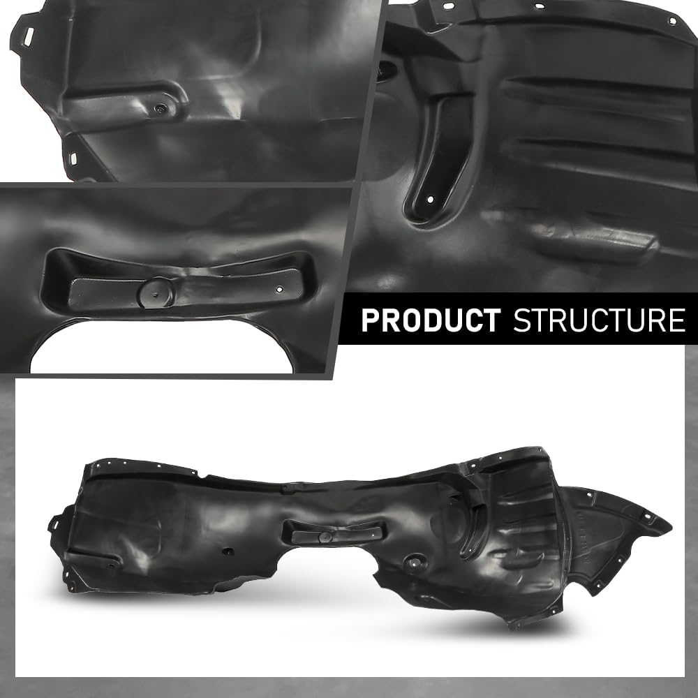 G-PLUS Fender Liner Sedan Front Passenger Side Compatible with Audi A3 Prestige/Technik/Titanium 2015-2020,Fit Audi A3 Quattro 2015-2020 8V5821172G-PFM, AU1249142