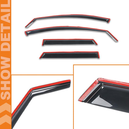 G-PLUS in-Channel Auto Vent Window Visor Compatible with Hyundai Santa Cruz 2022-2026 4PCS Smoky