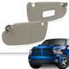 G-PLUS Beige Sun Visor LH Driver & RH Passenger Side 1 Pair Compatible with 2002-2009 Dodge Ram 1500 2500 3500 (Only the Passenger Side with a Mirror)