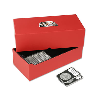 G-PLUS Coin Slabs Storage Box INTERCEPT Shield for 50 Certified Coins Holders (Red)
