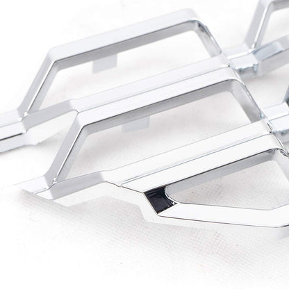 G-PLUS Grille Insert Chrome Snap On Front Lower Compatible With Chevy Silverado 1500 2016-2018 Chrome Inserts Grille