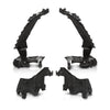G-PLUS Headlight Mount Bracket Support + Base Plate 4PCS Kit Compatible with Audi A4 / S4 B8 2008-2012 ,Compatible with Audi A4 Allroad 2010-2012