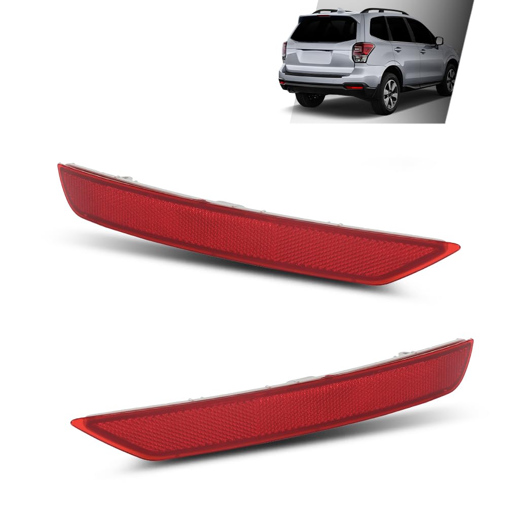 G-PLUS Rear Bumper Reflector Lamp Compatible with Subaru Forester 2.0L 2.5L 2009-2018 84281SC000, 84281SC010