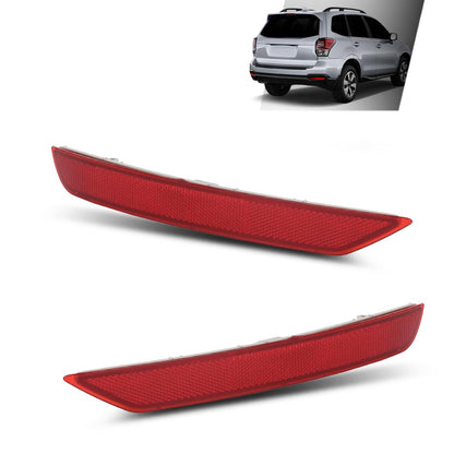 G-PLUS Rear Bumper Reflector Lamp Compatible with Subaru Forester 2.0L 2.5L 2009-2018 84281SC000, 84281SC010