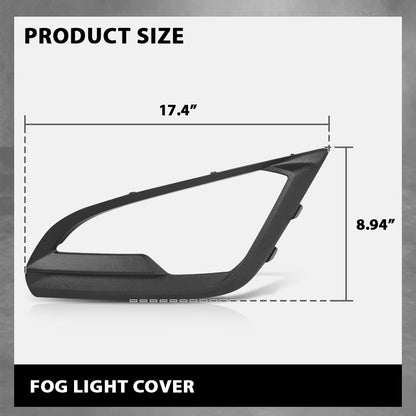 G-PLUS Front Left Bumper Fog Light Lamp Cover Bezel, Compatible with Ford EcoSport 2018-2021, Driver Side, GN1Z15266AB, FO1038185